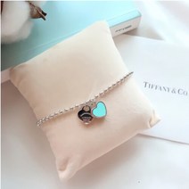 심플 볼 체인 데일리 팔찌 더블하트러브앤코