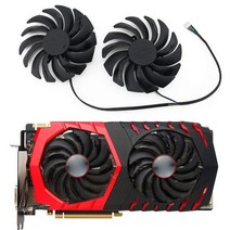 MSI RX470 480 570 580 GTX1080Ti 1080 1070 1060 게이밍 그래픽 카드 쿨러 팬 PLD10010S 용 텔레슨 PLD10010S12HH GPU, 단일모델명/품번