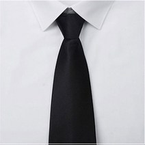 남자 검정 조문용 자동 넥타이 폭7CM
