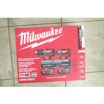 Milwaukee 밀워키 새 제품 M18 2892-22CT 18V 공구 콤보 키트 임팩트 드라이버 드릴 배터리 2개