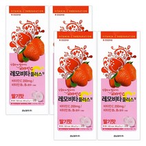 경남) 레모비타 플러스정 120정 x 4팩 레몬맛_딸기맛, 4개, 딸기 120정