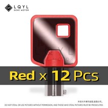 할리 부품 개조 악세사리 새로운 빈 키 교체 키 할리 투어링 스트리트 글라이드로드 킹 다이나 소프테일, 02 12 PCS Red