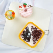 타로 문 부드럽고 사랑스러운 힐링 PVC 시뮬레이션 볼 잔디 젤리 디저트 펜던트 귀여운 신기한 백팩 장식품, [10] D