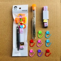 초보자용 뜨개질 DIY 키트 자수 취미 집순이 손뜨개 패키지 네트백 가방 수세미 만들기 기본 세트 공방 입문용 태교 선물 스타터 펠트 뜨기 코바늘 줄자 돗바늘 단수핀