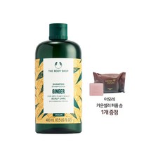 (25년02월까지) 더바디샵 진저 스캘프 케어 샴푸 400ml+아모레 비누1개 (헤라지일비누), 더바디샵 진저 스캘프 케어 샴푸 400ml+비누1
