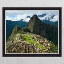 아트박스/꾸밈 ij253-내려다본유적지_창문그림액자_뮤럴시트지, C타입-엘레강스골드