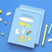 초등 두툼 도화지 종합장 35매 고급 연습장 스케치북 저학년 어린이 초등학생 학용품 준비물 그림 노트, MINT, 색상:MINT