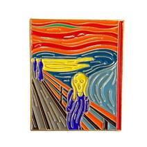 명화 뭉크 절규 브로치 뱃지