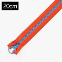 YKK 비슬론 콤비 지퍼 3호 모음 (15~20cm) (YKK 비슬론 3호 콤비 지퍼 (15~20cm)), 31)20cm - 레드(블루)