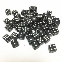 다양한 종류 다면체 주사위 세트 테이블 게임 보드게임 액세서리 인기 주사위 50PCS, 검은색
