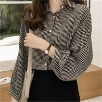 오노마 컬러 체크셔츠 블라우스 DS-BB177 (7984349)