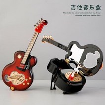 빈티지 20자생일선물 10대친구생일선물 마니또선물 여자친구1주년선물 통기타 오르골, 02 주황색