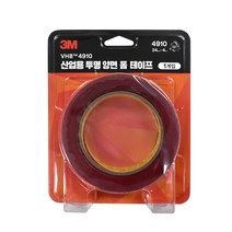 3M VHB 4910 산업용 투명 양면 폼 테이프 24mmX4mt 1롤 블리스터팩 다용도 유리 아크릴 명판 차량