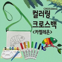 뮤템 컬러링 크로스백 마린 아크릴물감세트 남녀공용 크로스 메신저백
