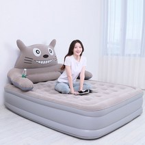 신혼침대 푹신한 침대 캐릭터침대 킹 크림 럭셔리 가드레일 고시원 푹신푹신한 싱글 미니 화장대, C