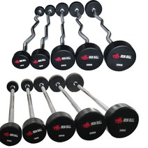 아이언불 고정식바벨 10kg~30kg 일자바/컬바, 일자바15kg
