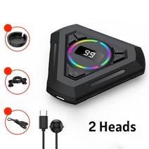 콜잡이 오토클리커 음소거 전화 화면 조정 가능한 그래버, 2 헤드 유형 2, 1개