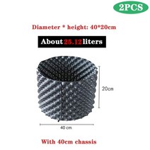 공기 가지 치기 식물 뿌리 관리 보육 화분 빠른 성장 정원 나무 분재 이식, D40XH20 2PCS