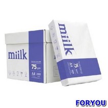 ForU158 한국제지 밀크 복사용지A4 권 500매 지류 복사지 컬러용지 복사용지