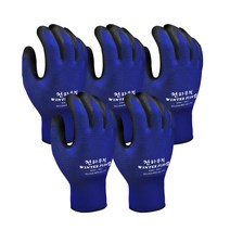 천하무적 니트릴폼 장갑, 천하무적 윈터플러스(혹한기) 블루 M, 5개