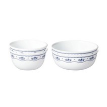 코렐 프렌치도일리 공기대접 2인 세트 4P, 코렐 팬시 스티치 공기대접 세트 4P