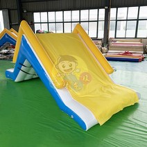 물놀이 워터슬라이드 미끄럼틀 에어바운스 풀장 수영장, E 4.5-2-1.9 미터 플러스 미끄러운 천