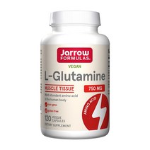 자로우 포뮬러스 비건 L 글루타민 750 mg 120 베지캡슐, 3병, 120정