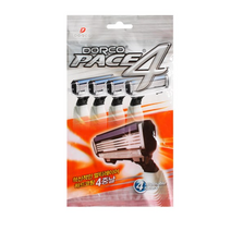 도루코 PACE 4 휴대용 면도기, 4개입, 1개