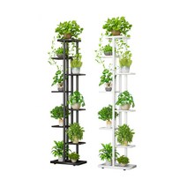 선반 가정용 식물재배기 수경 재배기 새싹 화분, 화이트 8단
