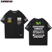 야마하 몬스터 반팔티 프린팅 단체 상의 여름 로고티, XL, 17번