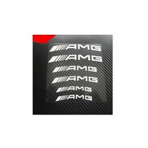 현카 AMG 캘리퍼 스티커 디스크 브레이크 데칼 레터링 튜닝 화이트 블랙, (02)B 화이트 웨이브