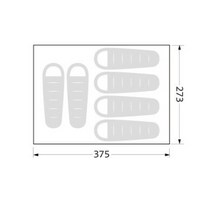 자체 주문제작 노스피크 에어리빙 쉘터 소이밀크 레이븐그레이 전용 그라운드시트 방수포, 레이븐그레이 전용(다크그레이)