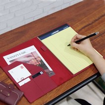 비비드 메모 노트 깔끔 리갈 패드 다이어리 바인더 B5 가죽북커버 _ 501209EA, $ 블랙