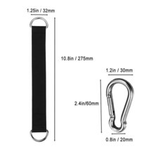 나무 그네 스트랩 걸이 키트 2개 튼튼한 피트니스 풀업 시트 해먹 판자 체육관용 케이블 기계 부착물에 적합