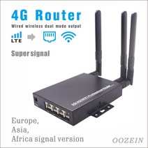 공유기 300Mbps 4G 라우터 산업용 초강력 고 신호 안테나 SMA LTE cat6 스마트 CPE Wifi RJ45 LAN 모뎀 4G SIM OOZEIN, 01 Bundle2