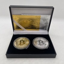 기념주화 비트코인선물 모형소품2in 1 박스 비트코인/이더리움/라이트코인/대시/리플/모네로/EOS Binance V, 01 SET19