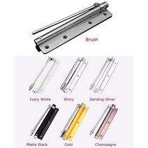 방문스토퍼 문고정장치 손끼임방지 스테인레스 스틸 자동 폐쇄 화재 정격 도어 하드웨어 30kg 클로저 단일, 02 Ivory White