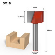 68mm 생크 청소 바닥 조각 라우터 비트 목공 도구 솔리드 초경 목재 밀링 커터 엔드 밀 18mm 20mm 30mm 32mm, 6X18mm
