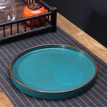 말차다완 일본식 여요천청 도자기 다기세트 차완 대나무 차선 찻사발, 검푸른 도자기 다반