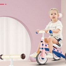 파스텔 캐릭터 디자인 어린이 유아 세발자전거 안전설계 증정품 1-4세 sf02, Free, 게리블루1-4세