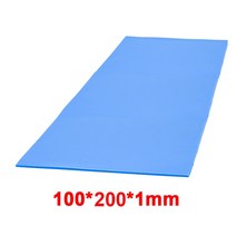 써멀패드 그래픽카드 RGEEK 고품질 6.0 W/mK 100*200mm 열전도 CPU 방열판 냉각 전도성 실리콘 패드 열, 02 100 x 200 x 1 mm