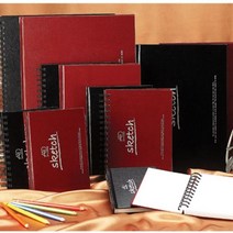 아트앤디자인 양장스케치북 트윈링 제본 B6 K