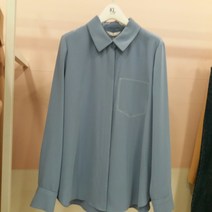 KL(동아쇼핑점) 하늘 쉬폰 정장 블라우스