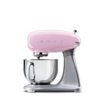 SMEG 스메그 반죽기 스탠드믹서 SMF02RD 핑크, 반죽기 유리볼 추가
