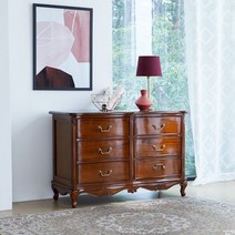 수입가구 미엘 아담스 엔틱 양서랍장 와이드서랍장, 단품