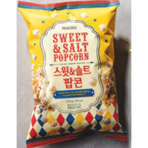 피코크 스윗 & 솔트 팝콘 스낵 140g x4 (사탕증정), 1