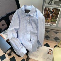 김고은블라우스 블루 쉬폰 셔츠 가을 패션 스타일