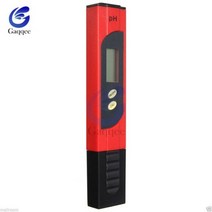 EC측정기 휴대용 디지털 PH 측정기 000140 테스터 TDS 및 EC 미터 온도계 09999uscm 09999ppm 01800 도 3 in 1 워터 모니터, PH Red case