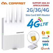lte라우터 휴대용 와이파이 라우터 포켓파이 4g sim 카드 wifi 4g cpe 300mbps cat4 32 wifi 사용자 플러그 앤 플레이 4 안테나 rj45 wan, 미국 전원 어댑터