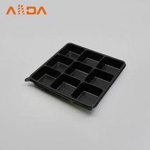 다용도 정사각 9칸 용기 100개 / 뚜껑불포함